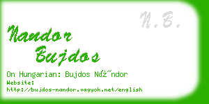 nandor bujdos business card